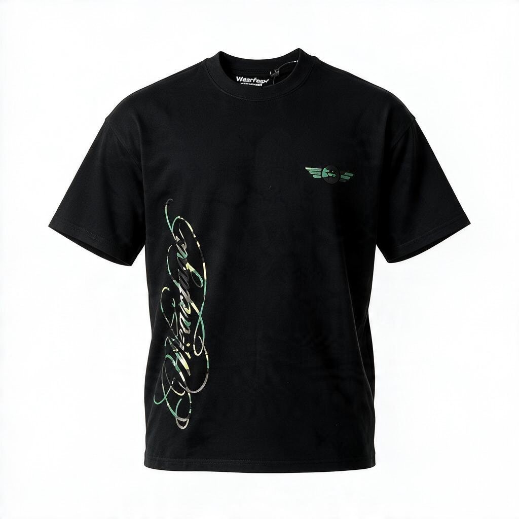 WF Camo Print Tee [Black]